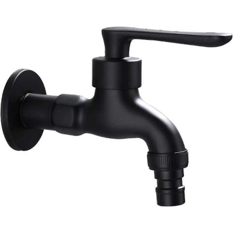 Robinet de jardin extérieur de style vintage avec eau froide et interface de commande simple (sortie 1/2 pouce - entrée 1/2 pouce), idéal pour le jardin et la buanderie. (1/4)
