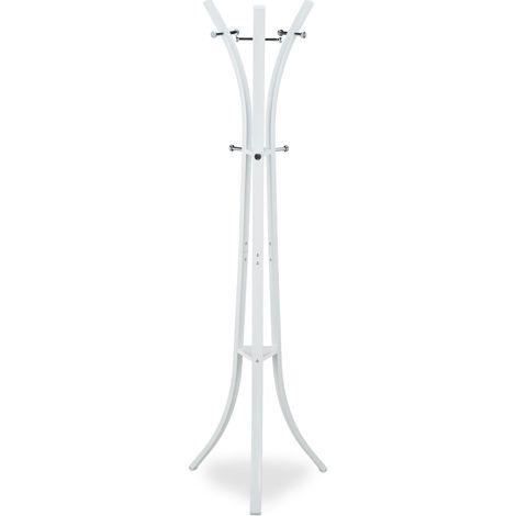 Appendiabiti moderno funzionale 175 x 55 x 55 cm per corridoio ingresso design minimalista in metallo nero 130004436