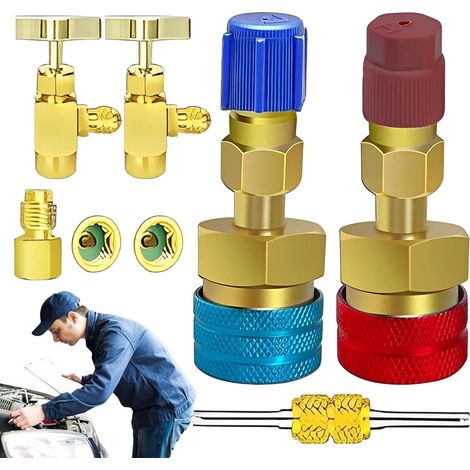 R1234YF - Kit de raccord rapide R1234YF - Raccords rapides R1234YF vers (1/5)