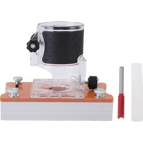 Compact 2-in-1 router stand for routing and chamfering wood, with ergonomic handle, for grooving and slotting up to 65 mm. (1/5)