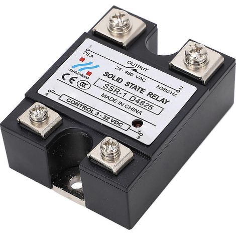 DC/AC-Halbleiterrelais, Schnellschalter, vibrationsfest, flammhemmend, SSR-Modul, 25 A, 24–480 V AC