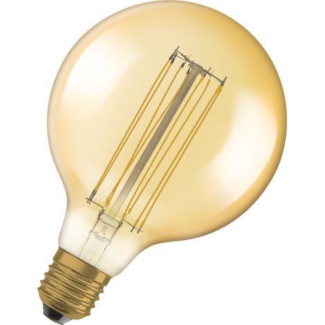 Globo 1906 125mm Chiaro Filamento Fine Oro 8.8w E27 Caldo - Osram (1/4)