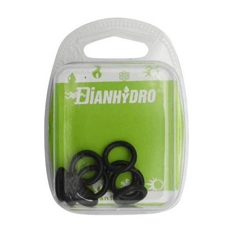 10 PZ ANELLI DI TENUTA O - RING PER FLESSIBILE MONOFORO BLISTER Misura: pz. 10 Diam. mm 6