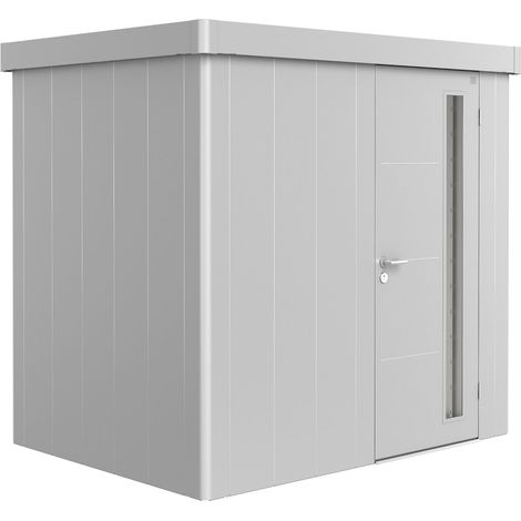 Gerätehaus Neo 1B Standardtür silber-metallic