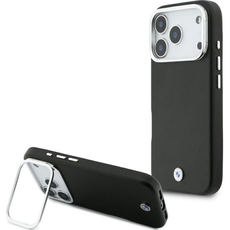 Coque MagSafe avec logo BMW M en métal pour iPhone 17 Pro, noire (1/5)