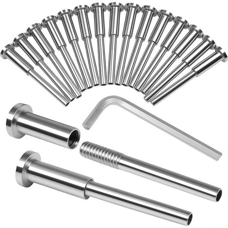 Lot de 20 Câbles Inox T316, Garde-corps Invisible, Poteaux Bois Métal 2x2, Horizontal Coudé