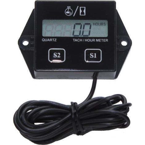 Tachymètre de moto Betterlifefg. tachymètre numérique. compteur d’heures inductif pour petit moteur 2 temps et 4 temps. batterie remplaçable étanche Tac (1/3)