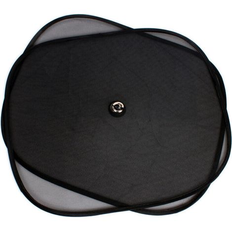 pare-soleil latéraux pliables micro-perforés noirs à trois couches pour protéger l'intérieur de la voiture du soleil. 100% polyester de haute qualité.
