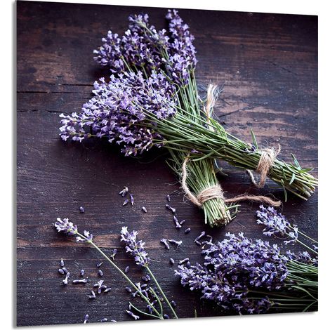 PANNELLO IN VETRO PER CUCINA 60x65 Lavanda (1/5)