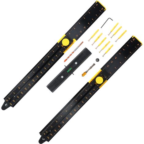 Poinçon de positionnement de cadre en alliage d'aluminium, équerre de positionnement avec outil de poinçonnage, durable et pratique pour l'installation de cadres (1/5)