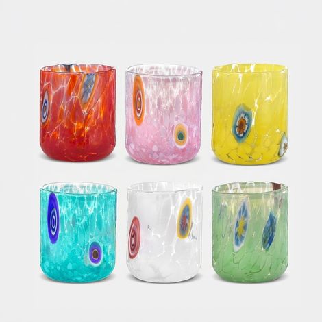 Set de 6 verres à liqueur en verre Murrine (1/2)