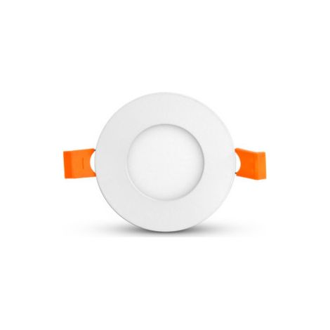 Plafonnier LED SLIMY 3W Rond Ø90 mm Miidex Lighting® blanc-froid-6000k - blanc (1/5)
