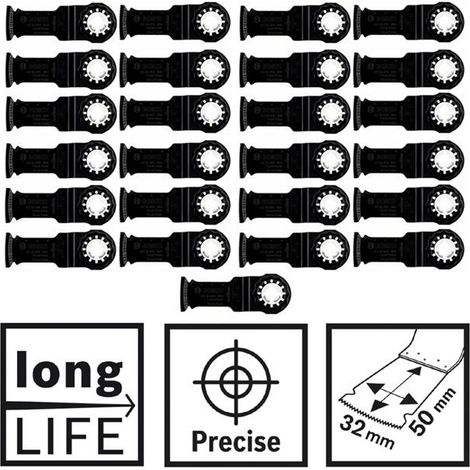 25 x Bosch PRO BIM Starlock Plunge Cut Saw Blade AIZ 32 APB Wood Metal 50mm 32mm (1/5)