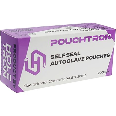 Selbstklebende Sterilisationsbeutel - 38 x 120 mm - Holetron - NK-039