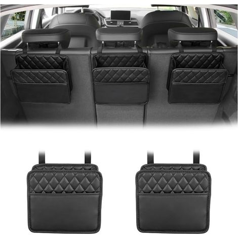 Set di 2 organizer per bagagliaio per Citroën Ami, Xsara Picasso, Berlingo, C1, C2, C3, Aircross e C4 organizer pieghevole per bagagliaio con base antiscivolo.