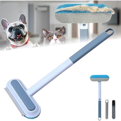 Removedor de pelo de mascotas 3 en 1, cepillo multifuncional para eliminar el pelo de gatos, perros, sofás, ventanas y mosquiteras (1 unidad) (1/5)