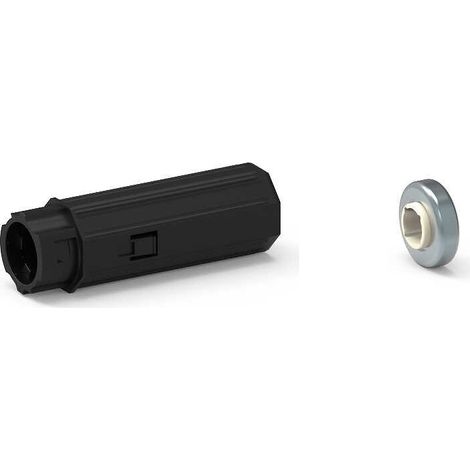 Slid'Up By Mantion – Embout d'axe escamotable pour tube octogonal 40 mm – Roulement Ø28 mm – Longueur 110 mm – Capacité 10 kg – Quantité 1