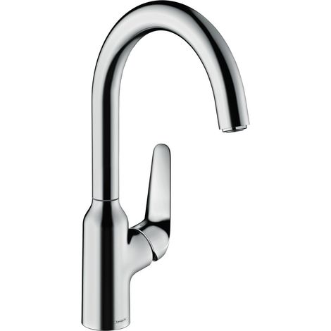 Hansgrohe Focus M42 Mitigeur de cuisine 220, 1 jet, bec orientable à 360°, chromé (1/5)