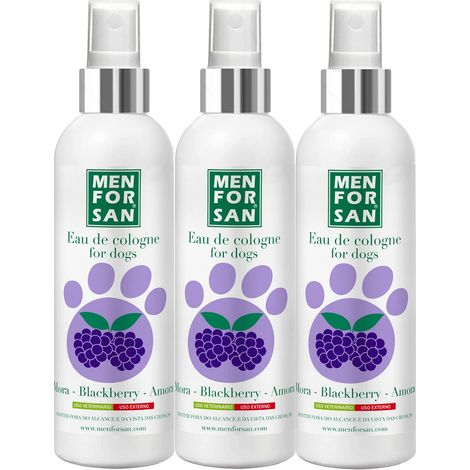 MENFORSAN Acqua di Colonia di mora per cani 125 ml - Confezione da 3 unità (1/4)