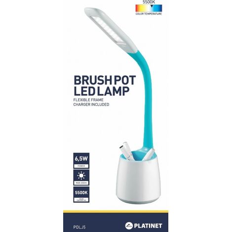 platinet LAMPE DE BUREAU LED PLATINET + 6,5W + POT A CRAYONS (PDLJ5)