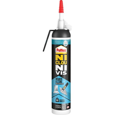 Colle Mastic Résiste à l'Eau, Tube MSP 326g, Blanc (1/5)