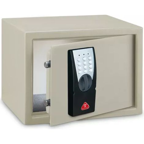 TECHNOSAFE - Coffret de sécurité à fixer à combinaison électronique digitale, 2 pênes, 17 L, 25x35x25 cm (1/5)