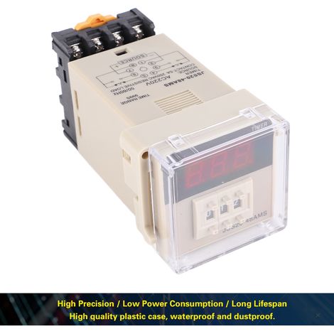 JSS20‑Relais temporisé à la mise sous tension 48 AMS avec affichage numérique 1‑999S CA 220 V (1/5)