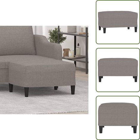 Sofa-Fußhocker - vidaXL Fußhocker Taupe 70x55x41 cm Stoff - Relaxhocker (1/5)