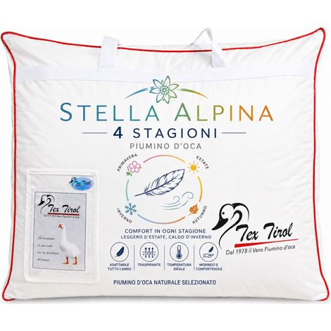PIUMINO Oca TEX TIROL © STELLA ALPINA 4 STAGIONI 100% Piumino OCA tutte le misure Cm. 155X200