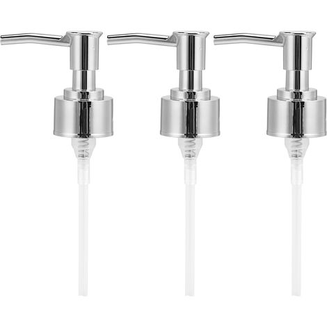 Flacon pompe pour parfum, shampoing et après-shampoing, embout pour savon, lotion, huile de massage, argent (1/5)