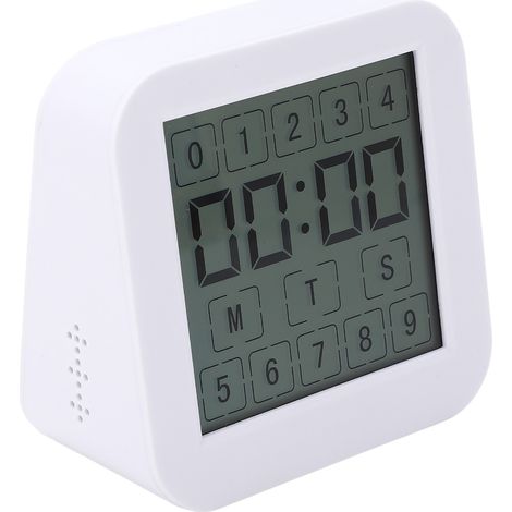 Minuteur multifonctionnel, compte à rebours, mode température et humidité, écran tactile, affichage numérique. (1/5)