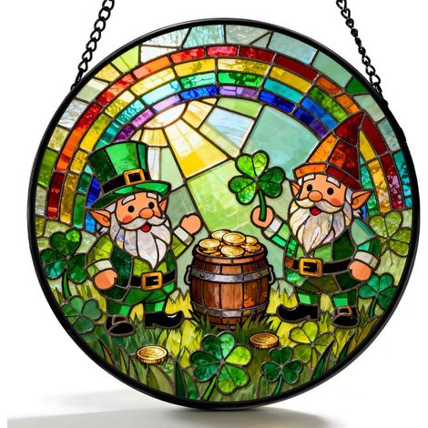 Attrape-soleil vitrail 15 cm – Idée cadeau originale (1/3)