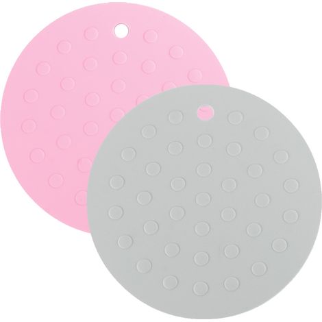 Lot de 2 tapis silicone, antidérapant, facile à nettoyer, pour gamelles chien chat (1/5)