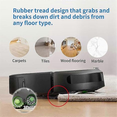 Cepillos de rodillo para iRobot Roomba series I, E y J (carretera)