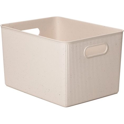 TATAY Cestino Portaoggetti Baobab ECOHOME, 22L di Capacita, Polipropilene, Senza BPA, Materiali Riciclati al 100%, Dimensione 29.4 x 38.5 x 23 cm (1/3)