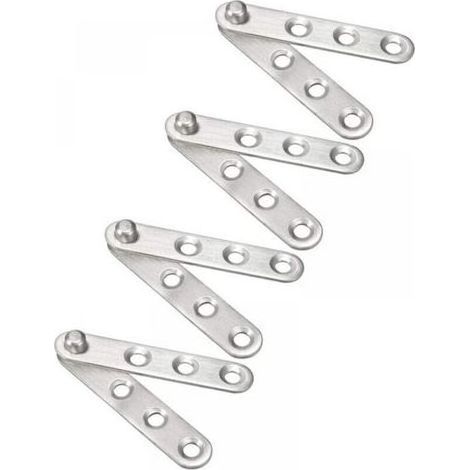 4pcs Charnière Pivot Porte Acier Inox 360 Degré Tournante 60mmx11mm (1/5)
