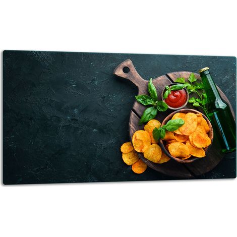 Schneidebrett aus Glas, 52 x 30 cm, Chips (1/5)