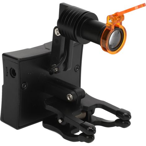 Lampe frontale à clip haute luminosité rechargeable et portable pour lunettes binoculaires et loupes (1/5)