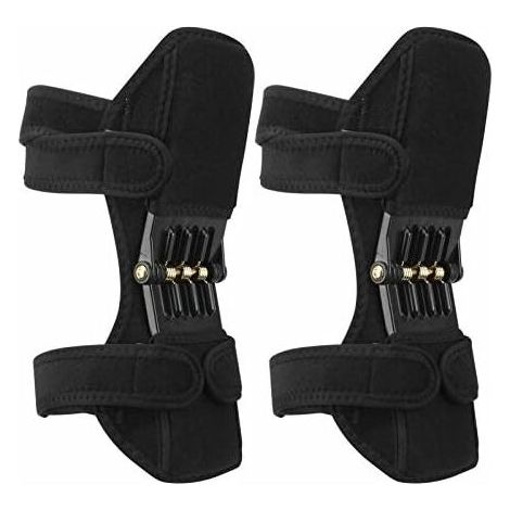 Genouillères à ressort (1 pièce), soutien puissant des articulations du genou, protection antidérapante pour les jambes, rebond