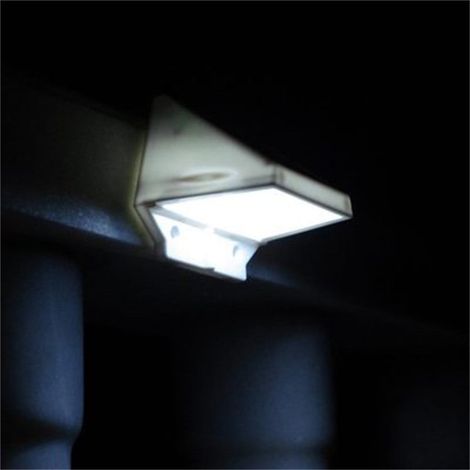 Ampoule Solaire Extérieure - Lampe Murale Jardin Sécurité Nuit - 4 LED - 0,5 W - IP54 - ABS - 75 x 65 x 95 mm - 1 Unité (1/5)