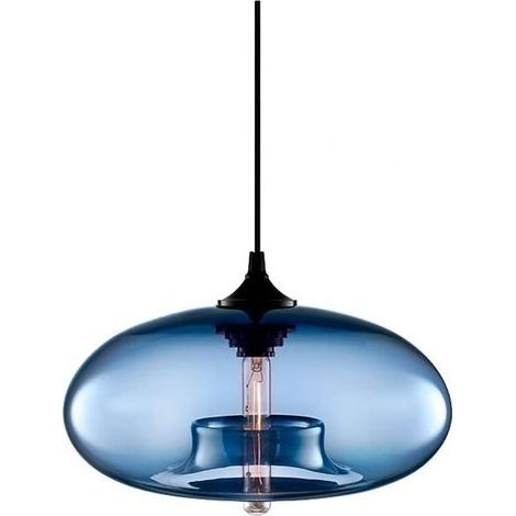 TAISHENGDA Vintage Industrie-Deckenleuchter E27 Lampe Bunte Deckenbeleuchtung (Blau) (1/5)