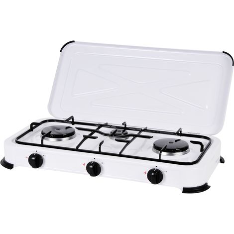 Fornello da Campeggio 3 fuochi. Utilizzo con gas GPL