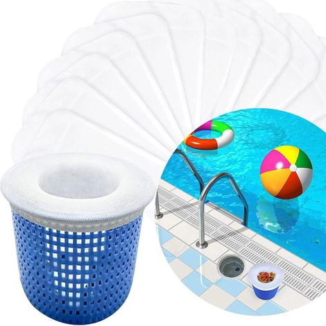 KLVGTIFS PU - Blanc paquet de 5Les chaussettes filtrantes de piscine nettoient les débris et les feuilles (1/5)