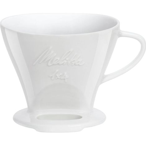 Melitta Porta Filtros 1x4 porcelana blanca café (1/2)