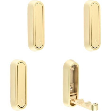 [NIE BENUTZT]Elliptische Wandhaken, faltbar, rutschfest, robust, aus Zinklegierung, zum Aufhängen von Mänteln, Taschen, Rucksäcken, Handtüchern (gebürstetes Kupfer, 4er-Pack)