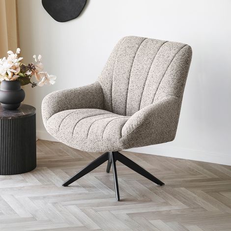 Dora fauteuil fonction tournante grise. (1/5)