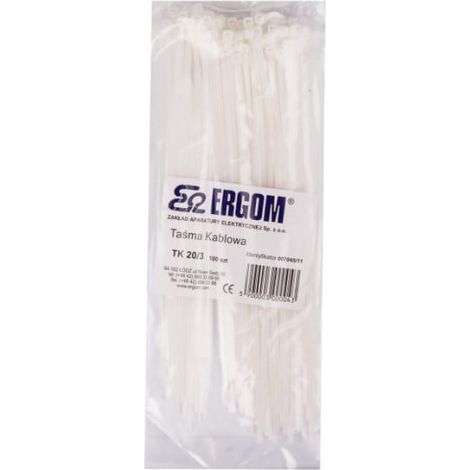 Fascetta stringicavo TK 20/3 naturale E01TK-01010100601 /100 pezzi/