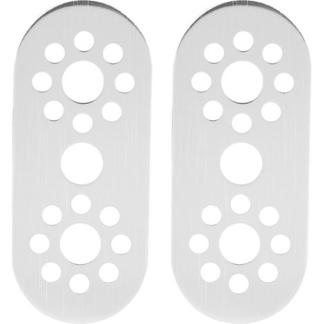Lot de 2 plaques aluminium 3 trous pour robotique Tetrix Pitsco, pièces de rechange, construction STEM, prototype, bricolage, compatible (1/5)