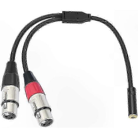 Câble adaptateur microphone XLR vers mini-jack 3,5 mm pour appareils o (1/5)