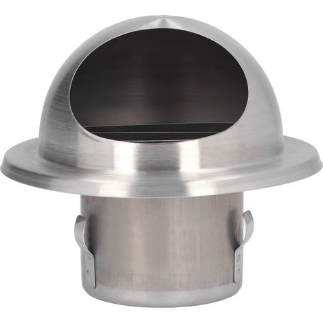 Externer Bullnose-Extraktor aus Edelstahl 304, kugelförmige Entlüftung, Entlüftungskappe, dekorative Öffnung 60 mm/2,4 Zoll